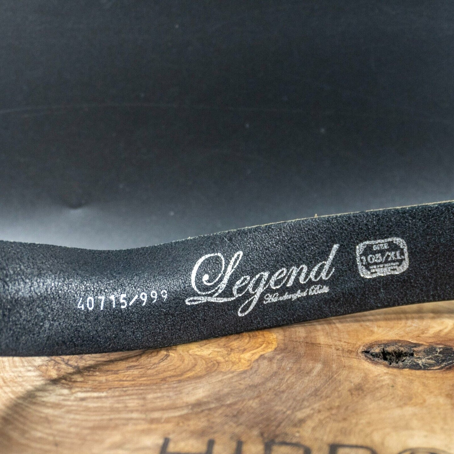 Legend Vintage Mens Belt Leather Jeans Belt Black Size 36