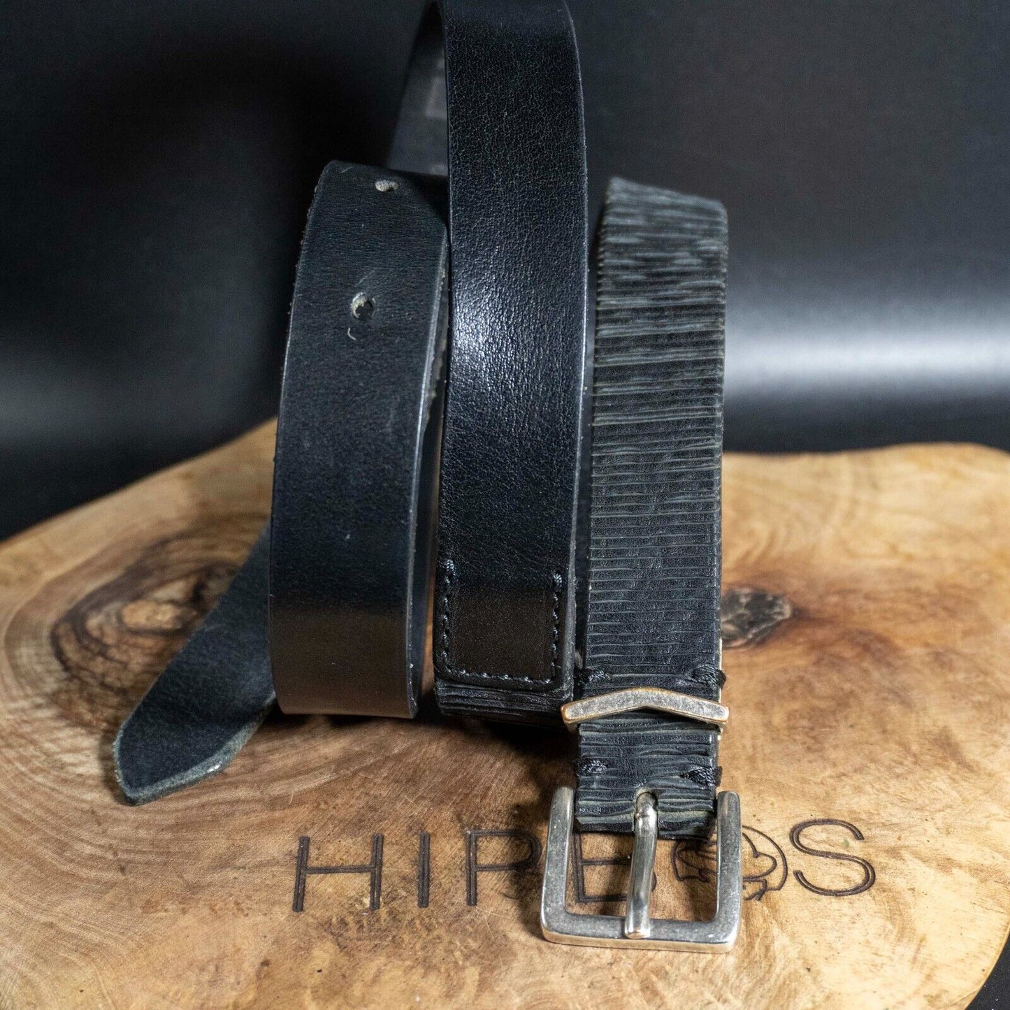 Big Star Vintage Womens Belt Leather Jeans Belt Black Size 36