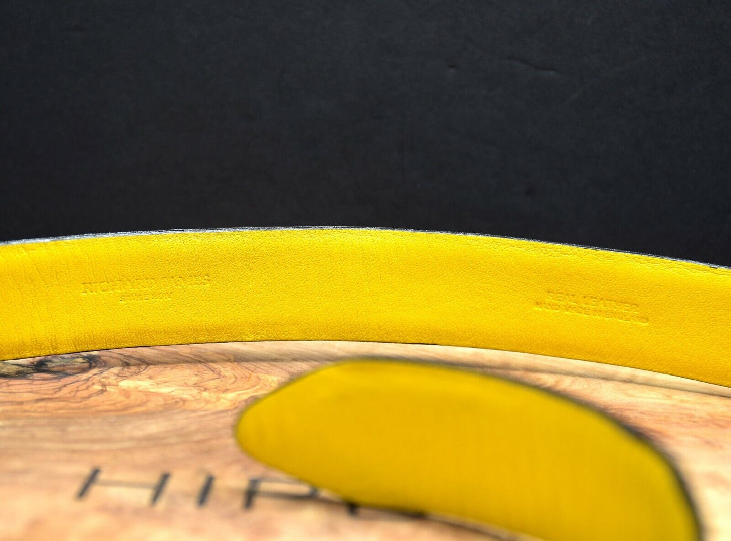 Richard James Savile Row Mens Classic Leather Belt Black Size 32