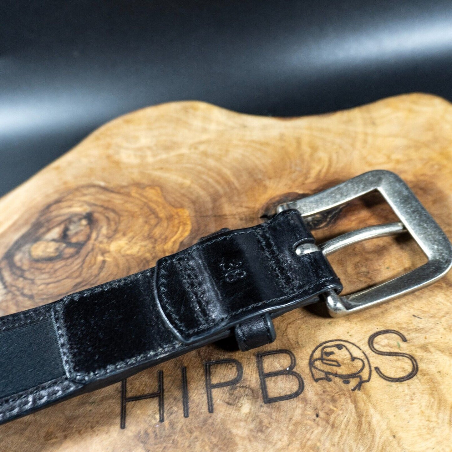 HD Xtreme Work Mens Belt Leather Jeans Belt Black Size 38