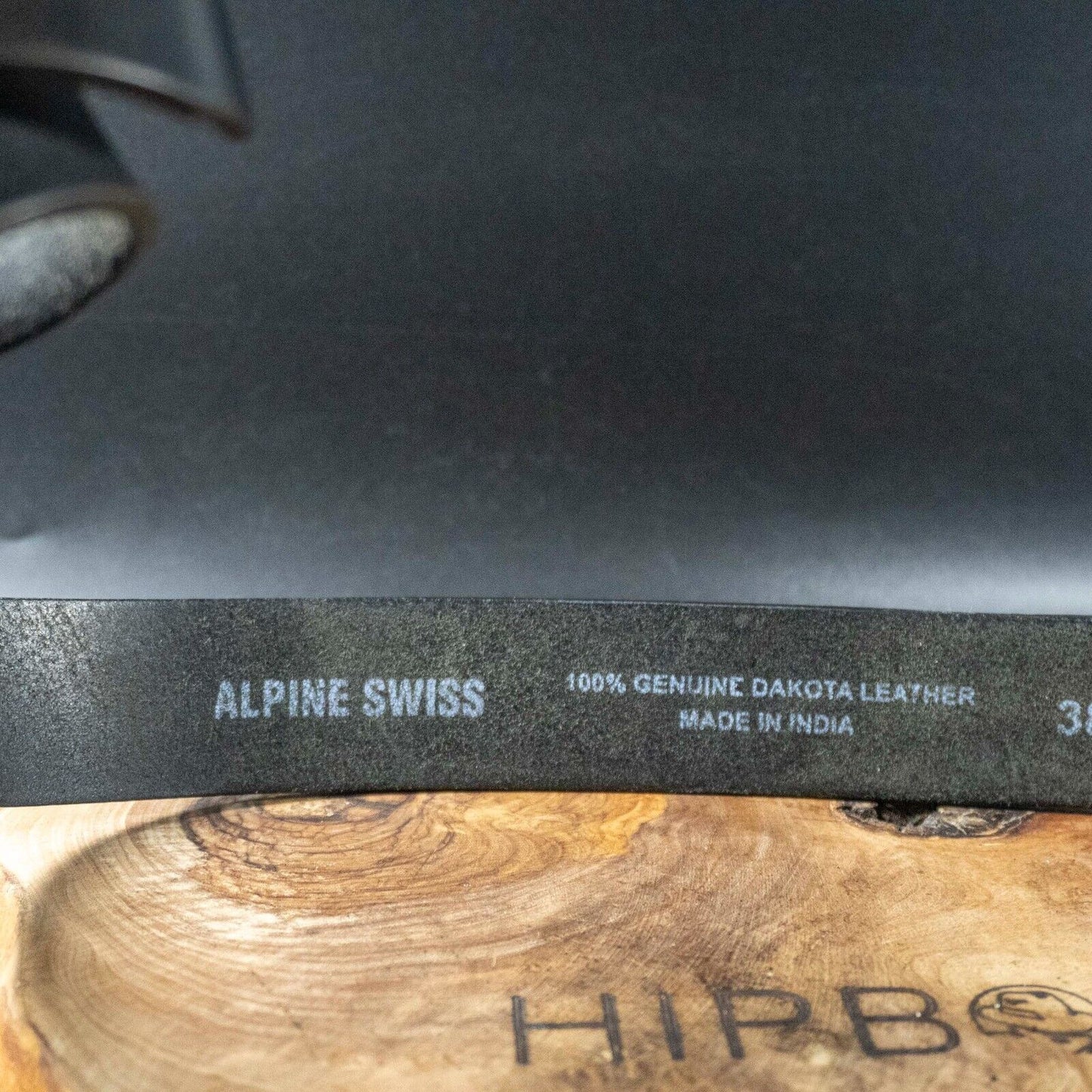 Alpine Swiss Mens Belt Leather Jeans Belt Black Size 38