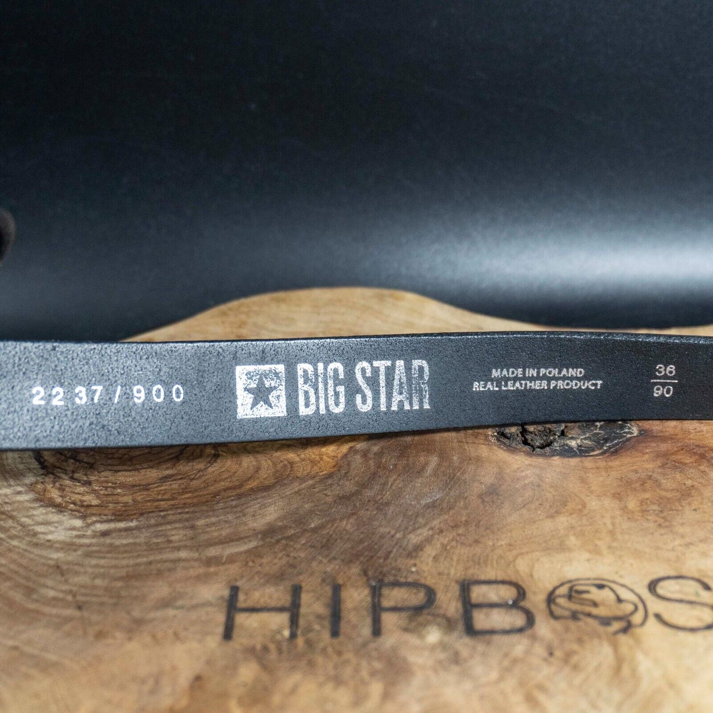 Big Star Vintage Womens Belt Leather Jeans Belt Black Size 36