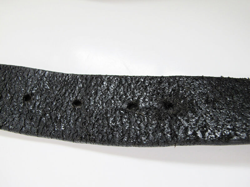 Profuomo Vintage Mens Belt Leather Jeans Belt Black Size 38