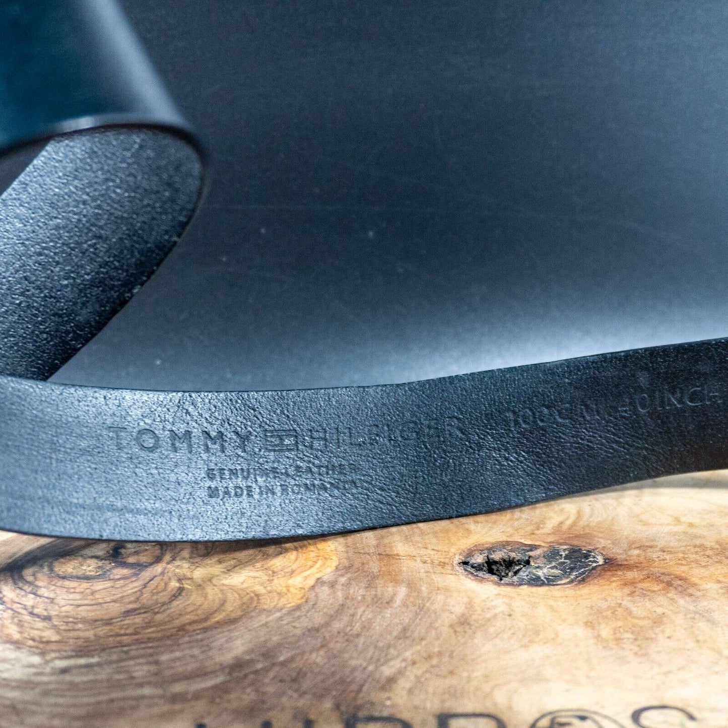 Tommy Hilfiger Mens Belt Leather Classic Jeans Belt Black Size 40