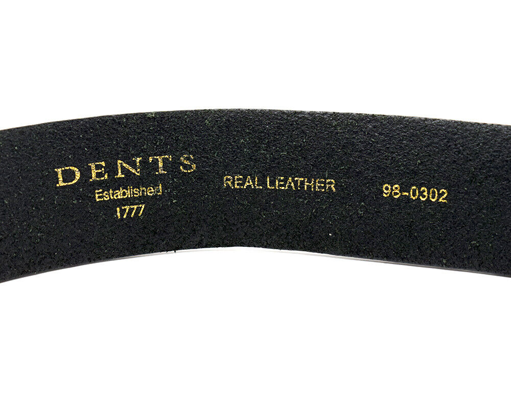 Dents Vintage Mens Belt Leather Jeans Belt Black Size 34