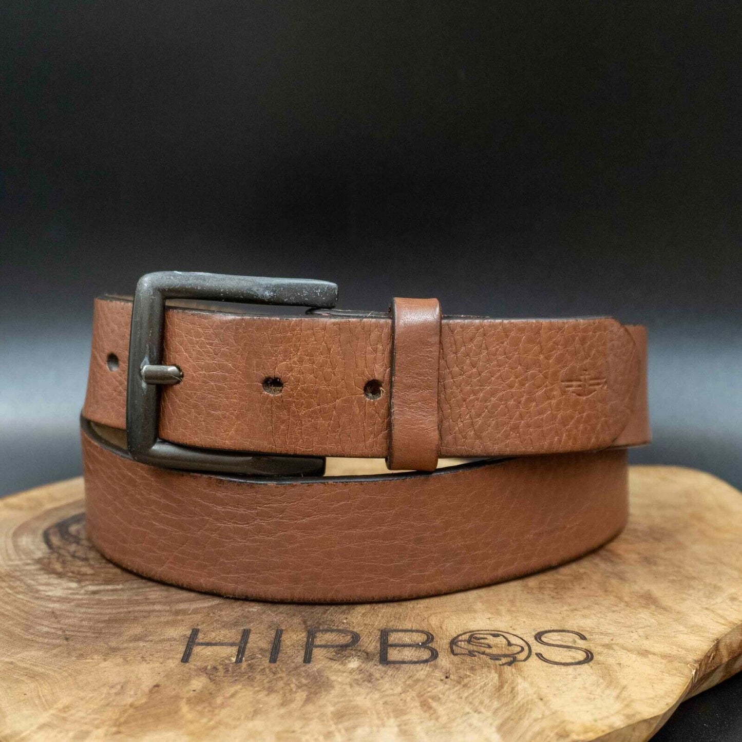 Dockers Mens Belt Vintage Leather Jeans Belt Brown Size 32