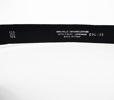 Italian Mens Belt Vintage Classic Leather Jeans Belt Black Size 36