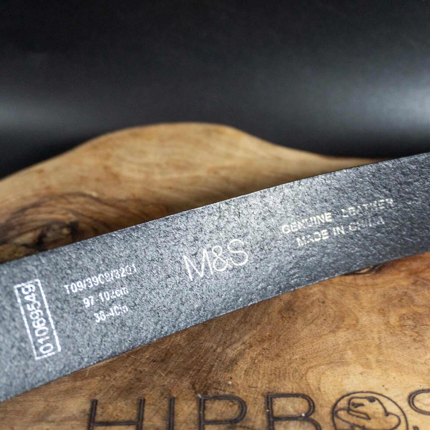 Marks and Spencer Mens Belt M&S Leather Jeans Belt Black Size 38-40