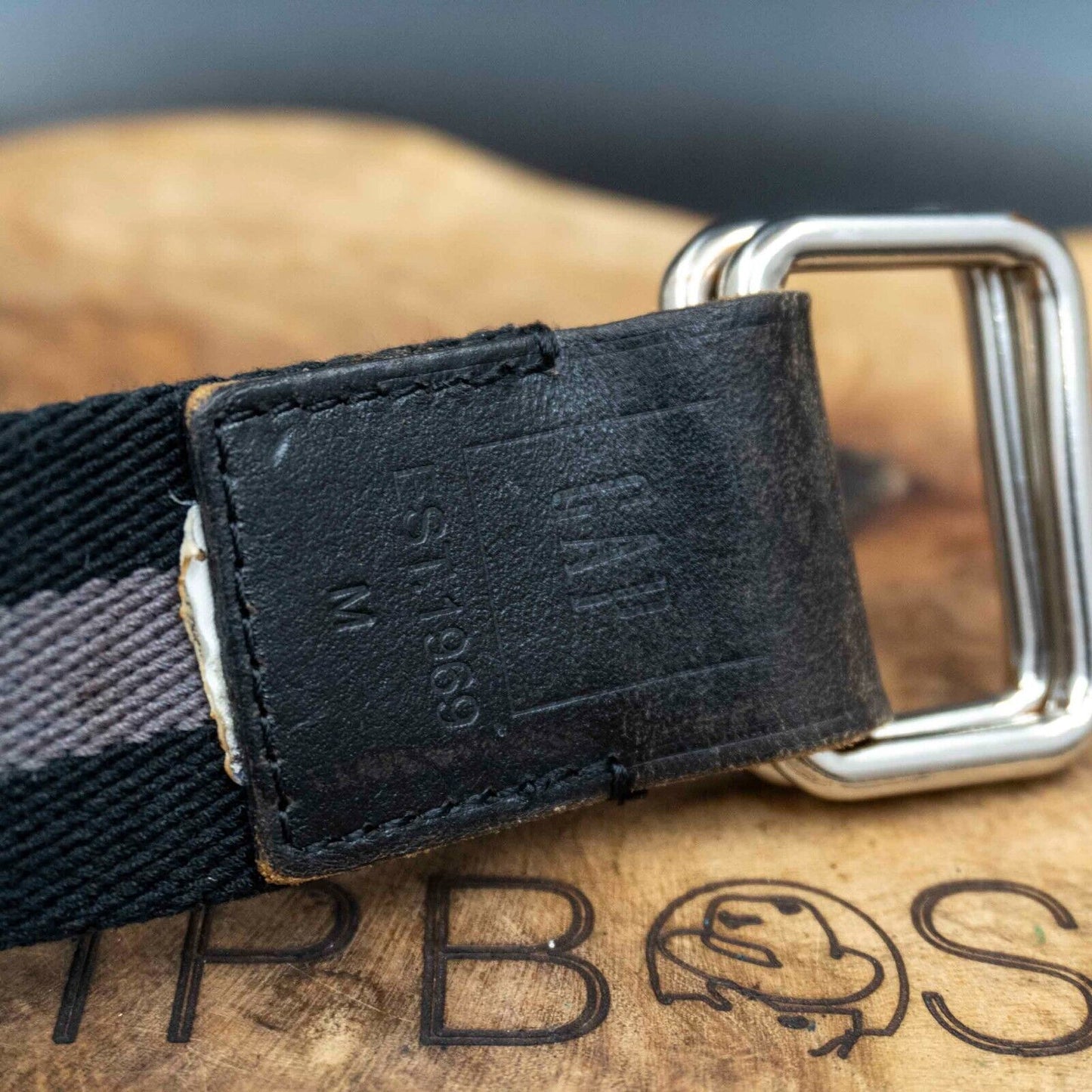 GAP Mens Belt Vintage Leather and Fabric Jeans Belt Size M