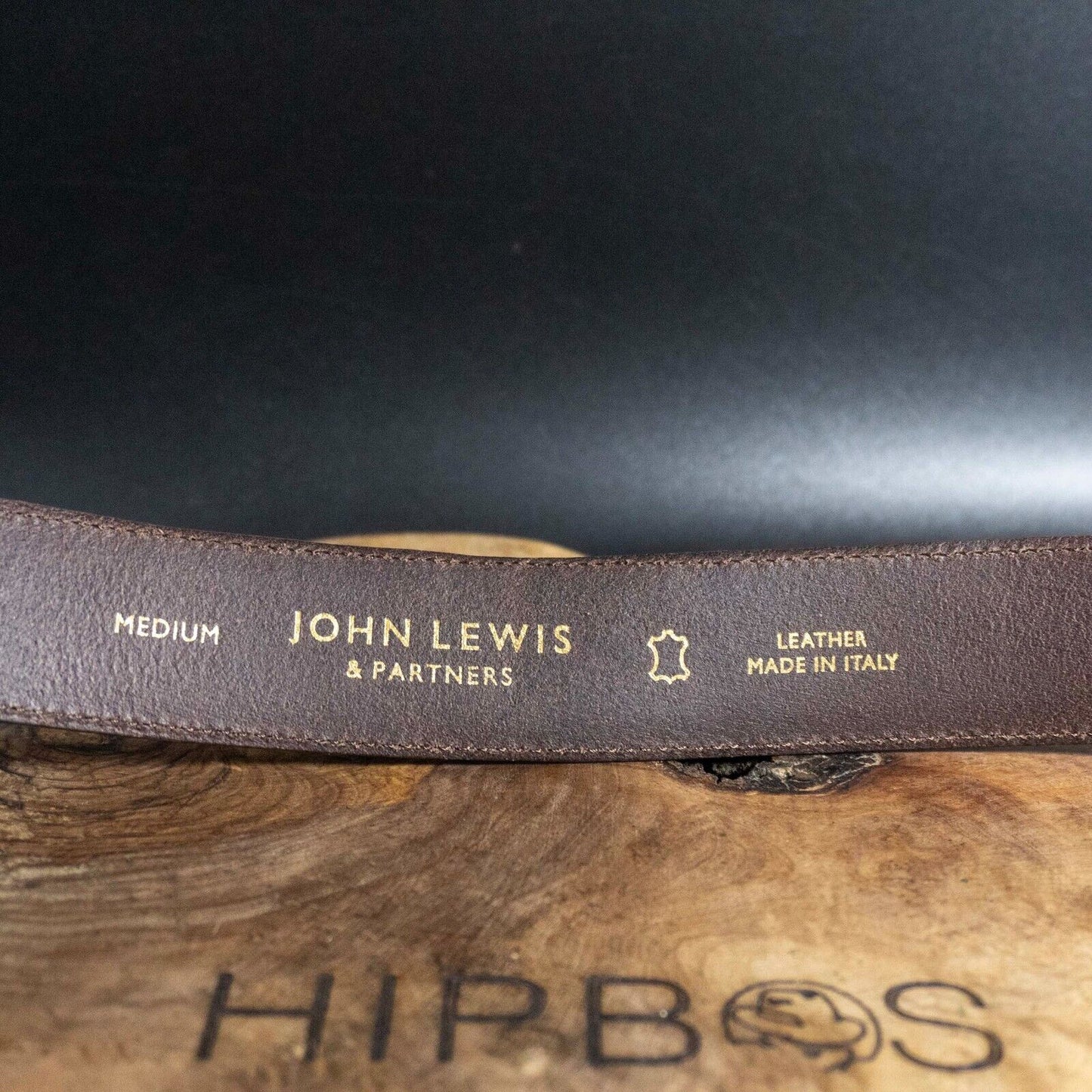 John Lewis Mens Belt Vintage Classic Leather Jeans Belt Brown Size Medium