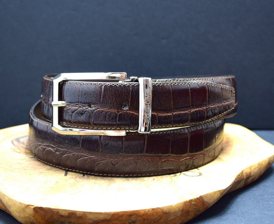 Roberto Cavalli Mens Leather Belt Classic Jeans Mens Belt Brown Size 36