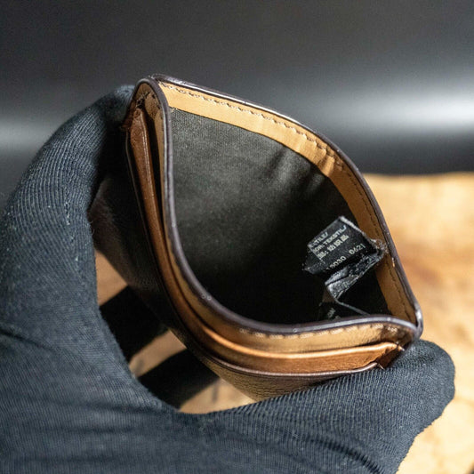 Fossil Mens Card Wallet Leather Card Wallet Holder Brown