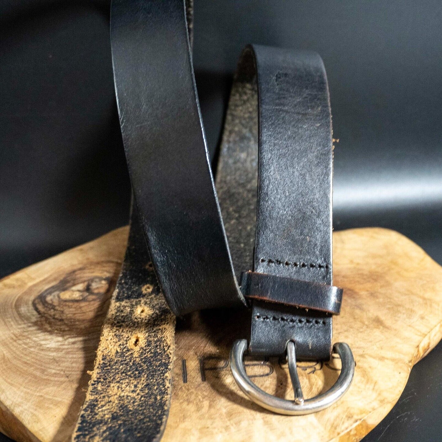 GAP Mens Belt Vintage Leather Jeans Belt Black Size 36