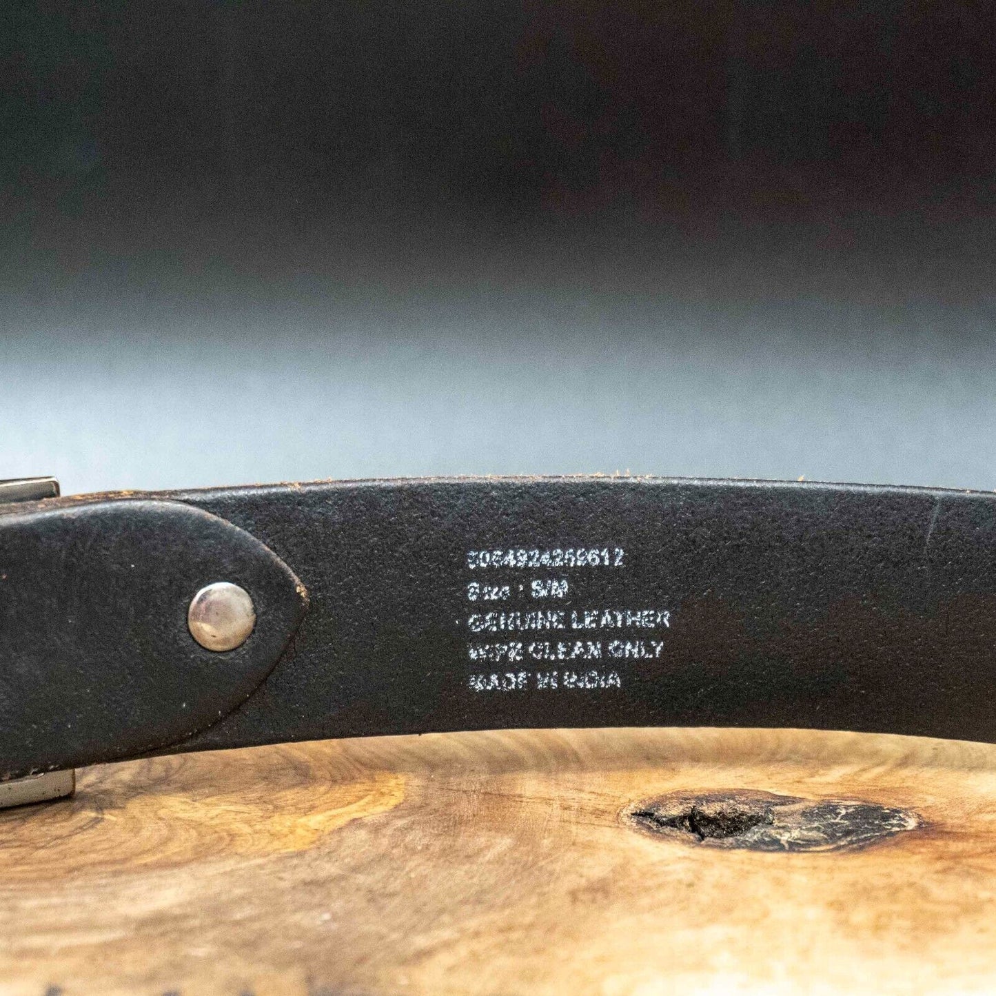 Vintage Mens Belt Handmade Leather Jeans Belt Brown Size 34