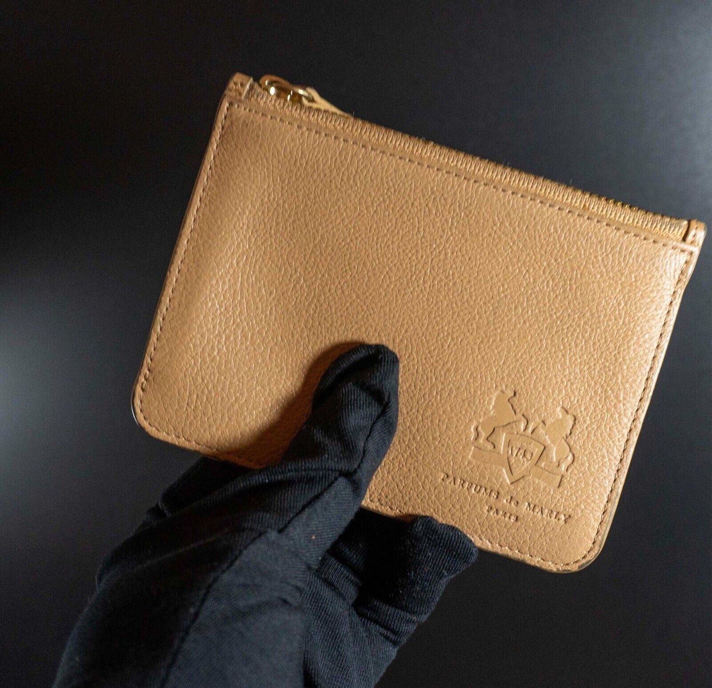 Parfums de Marly Womens Card Holder Wallet Pouch Brown