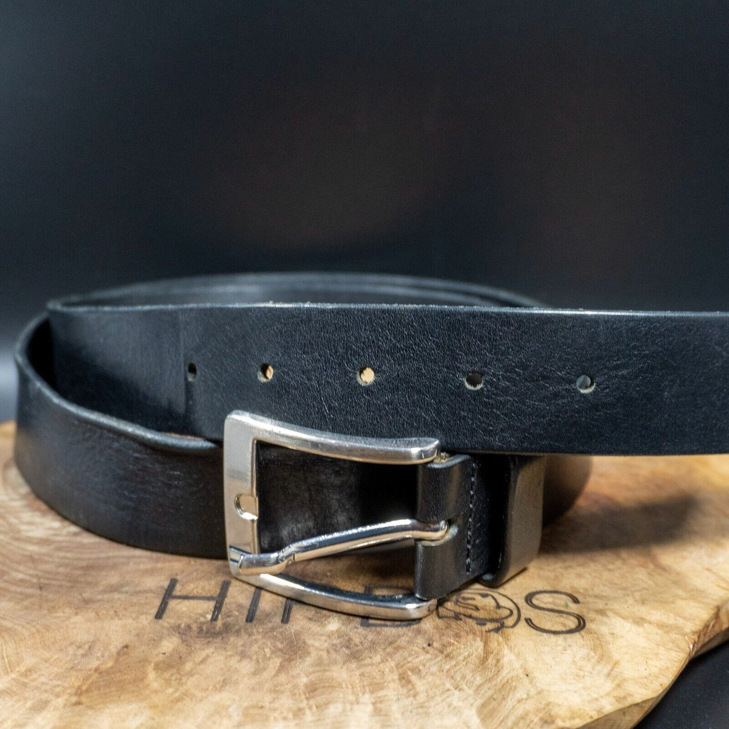 Tommy Hilfiger Mens Belt Vintage Mens Leather Jeans Belt Black Size 38