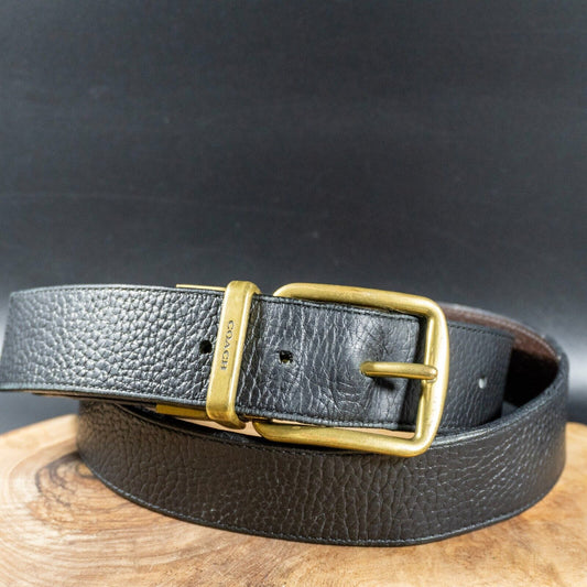 Coach Mens Belt Authentic Vintage Leather Reversible Belt Black Brown Size 38