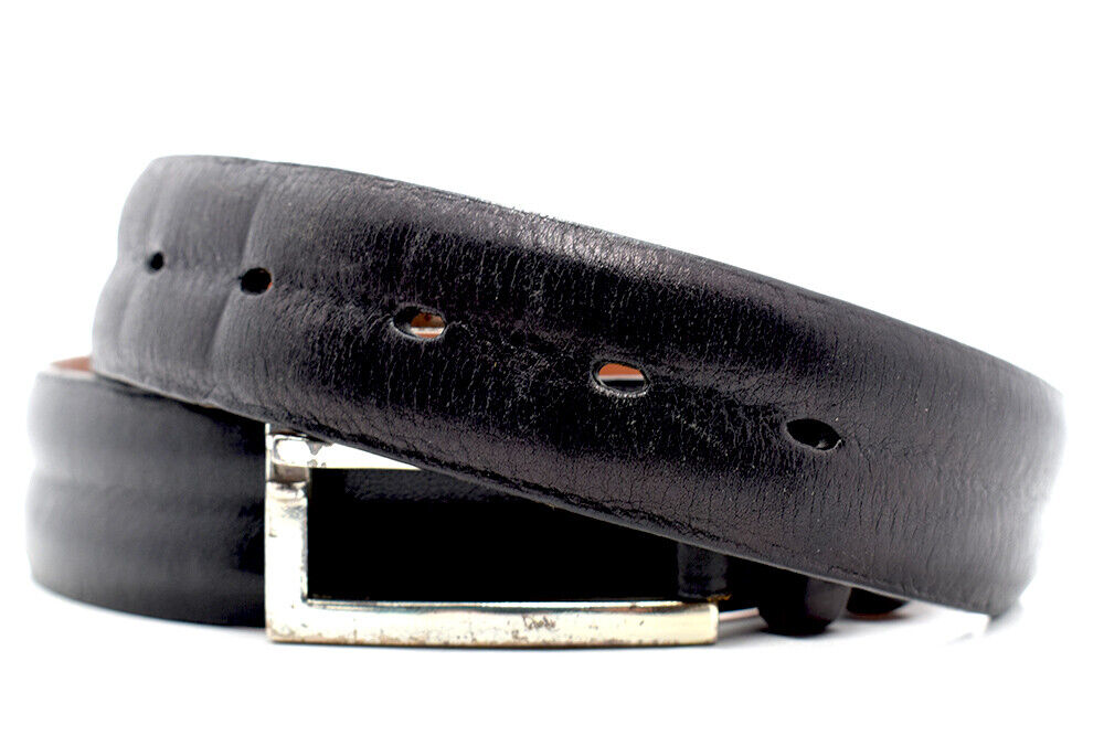 John W Nordstrom Classic Mens Leather Belt Black Size 34