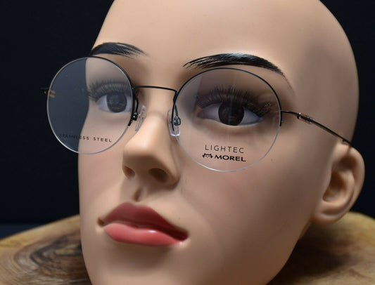 Lightec by Morel Round Eyeglasses Optical Frames Glasses Spectacles 30155L NP12 - VintageThing