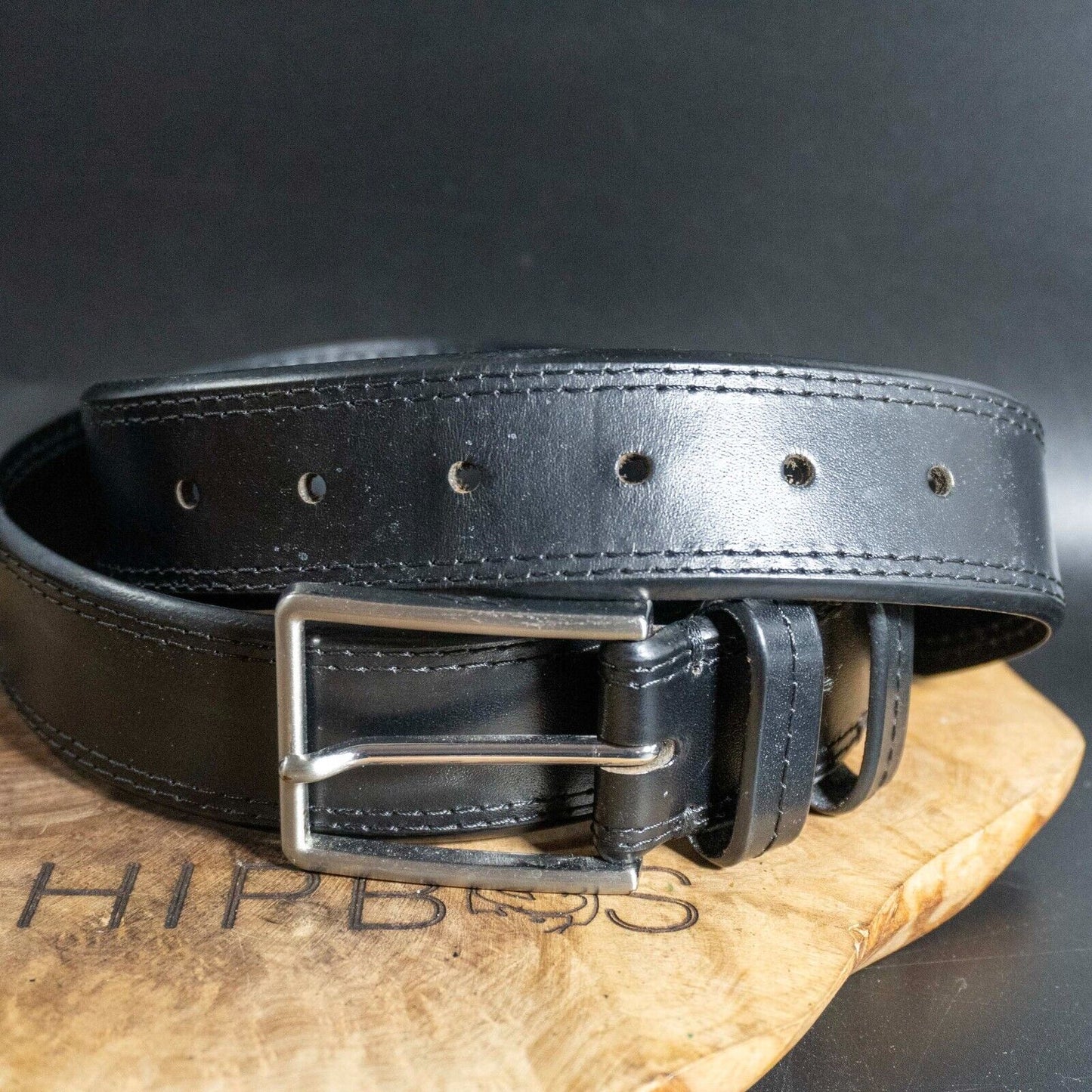 Marks and Spencer Mens Belt M&S Leather Jeans Belt Black Size 34-36