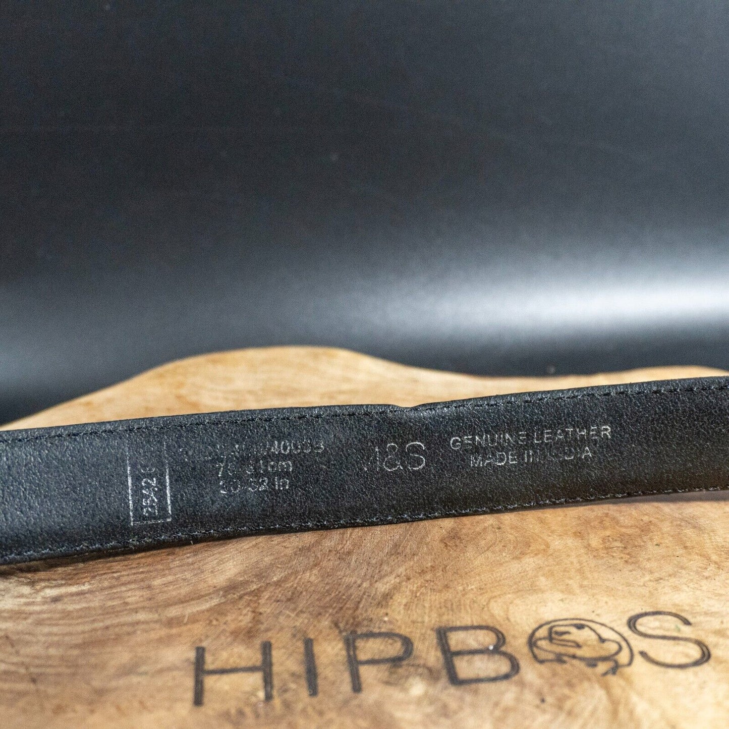 Marks and Spencer Mens Belt M&S Leather Jeans Belt Black Size 30-32