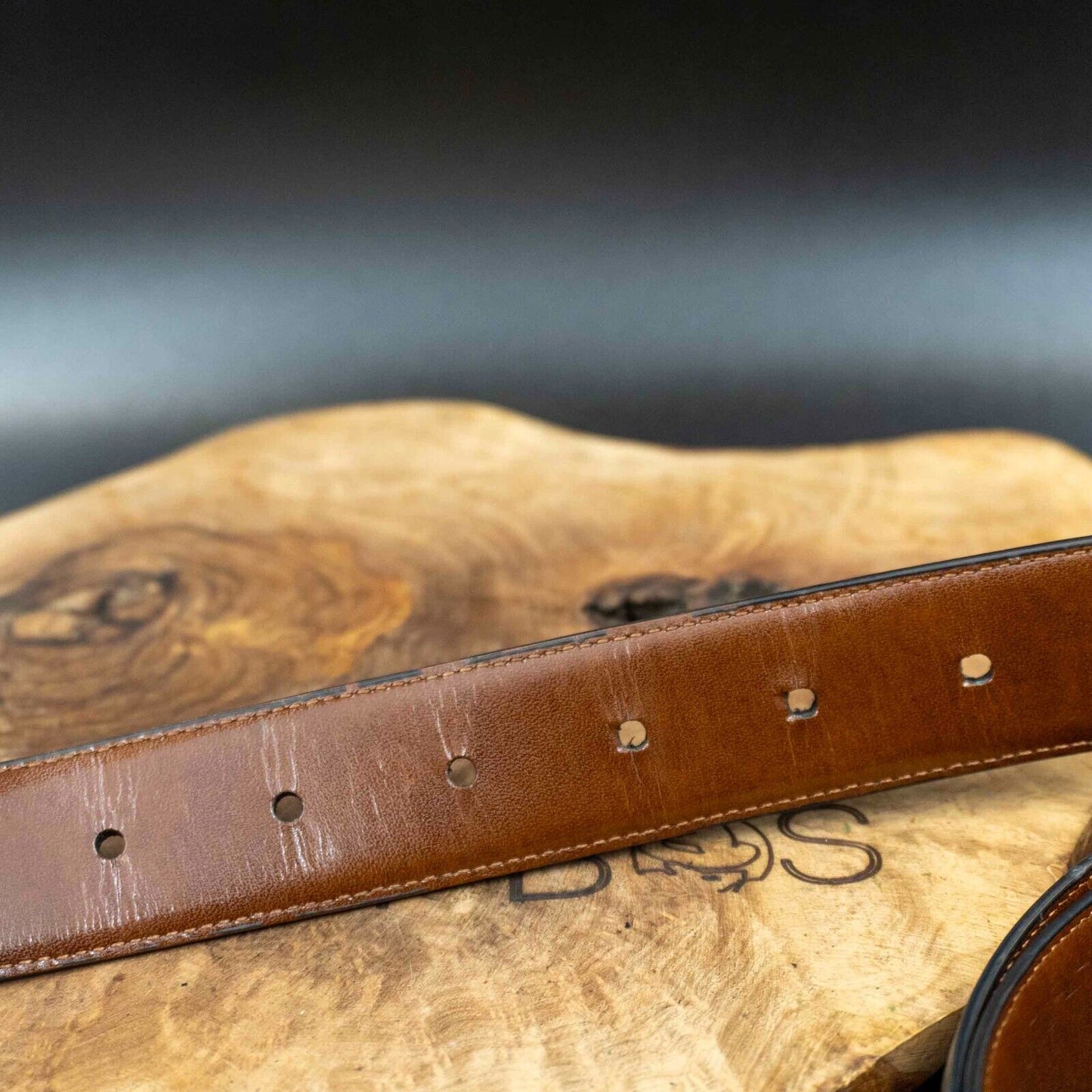 Penguin Mens Belt Reversible Leather Jeans Belt Black Brown Size 40