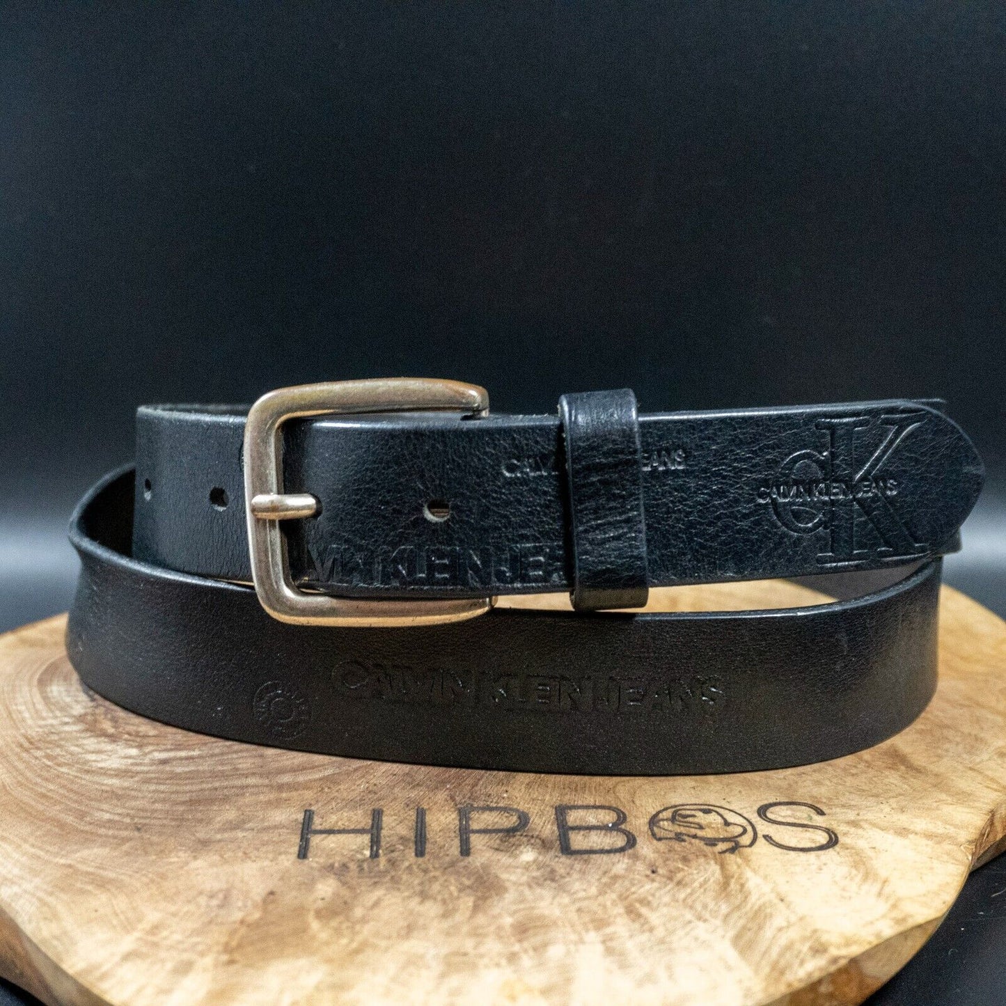 Calvin Klein Jeans Belt Mens Leather Belt Jeans Belt Black Size 38