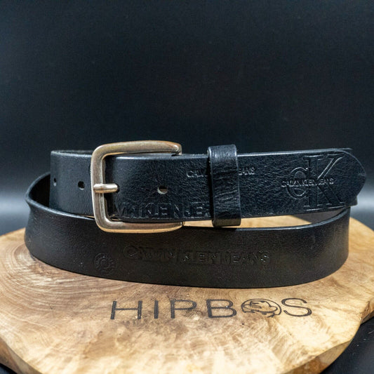 Calvin Klein Jeans Belt Mens Leather Belt Jeans Belt Black Size 38