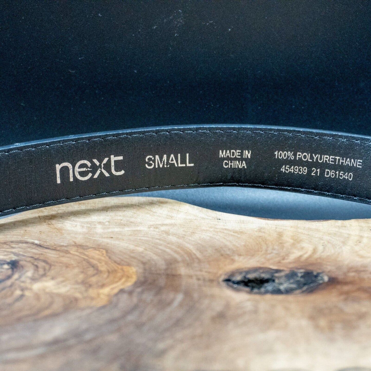 Next Womens Belt Faux Leather Jeans Belt Black Size Small