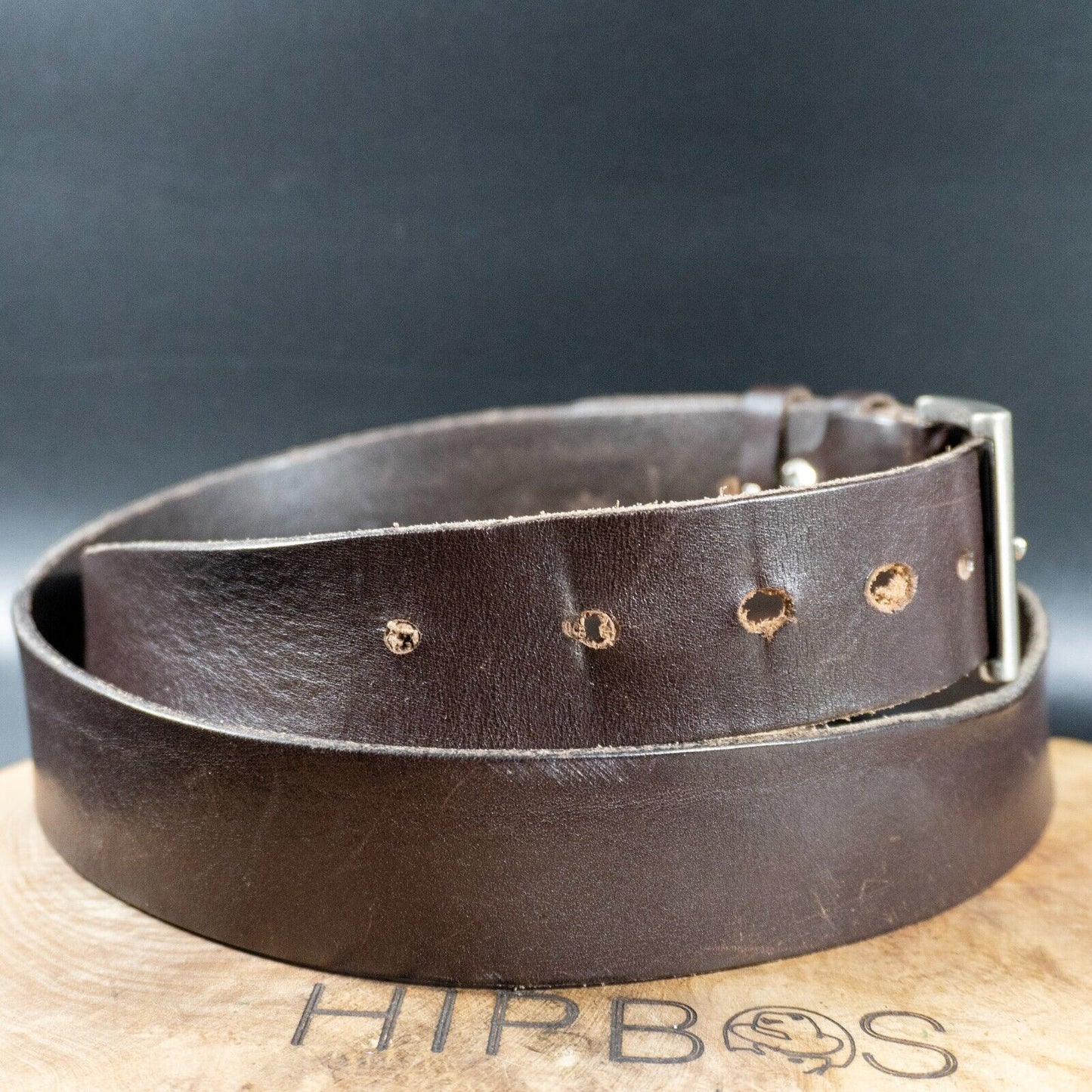 Timberland Mens Belt Vintage Leather Jeans Belt Brown Size XL