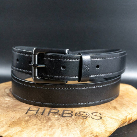 Crew Clothing Mens Belt Vintage Leather Jeans Belt Black Size 40