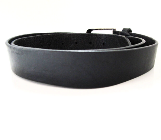 Profuomo Vintage Mens Belt Leather Jeans Belt Black Size 38