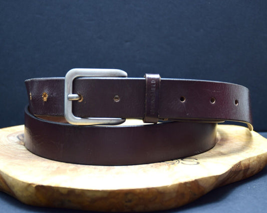 Springfield Mens Belt Vintage Mens Leather Belt Brown Size 40