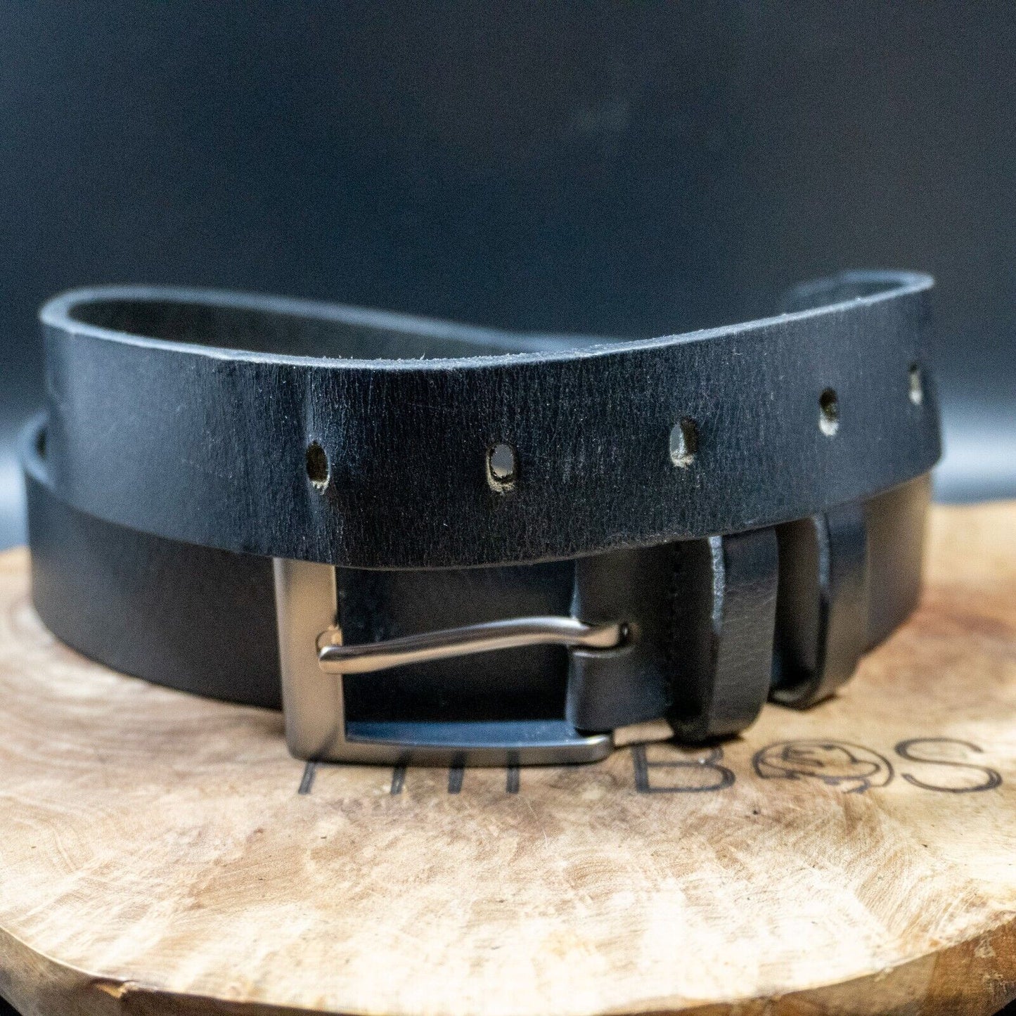 Next Mens Belt Leather Classic Jeans Belt Black Size M (32-34)