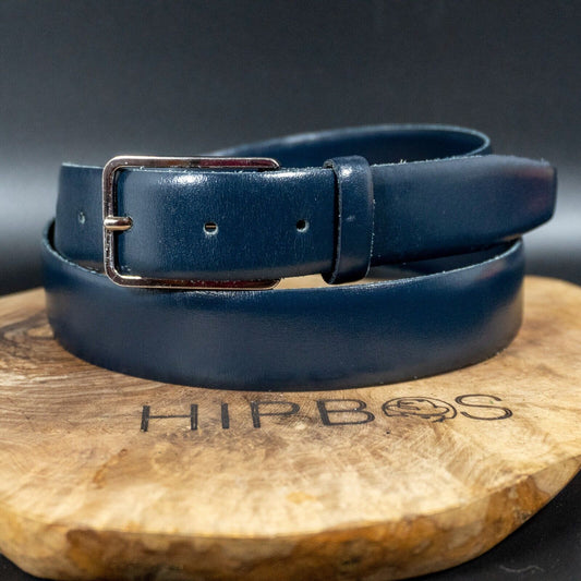 Sandro Mens Belt Leather Classic Jeans Belt Blue Size 34