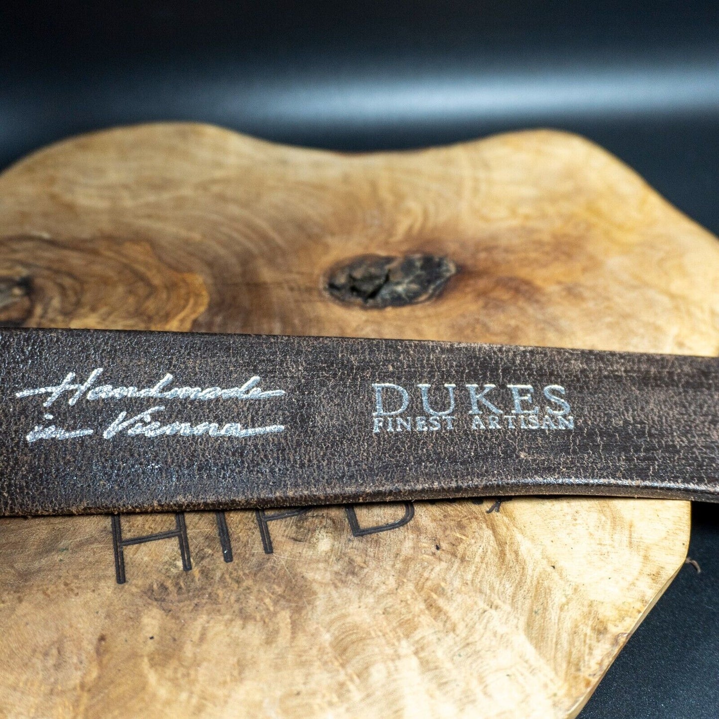 Dukes Finest Artisan Mens Belt Vintage Leather Jeans Belt Brown Size 34