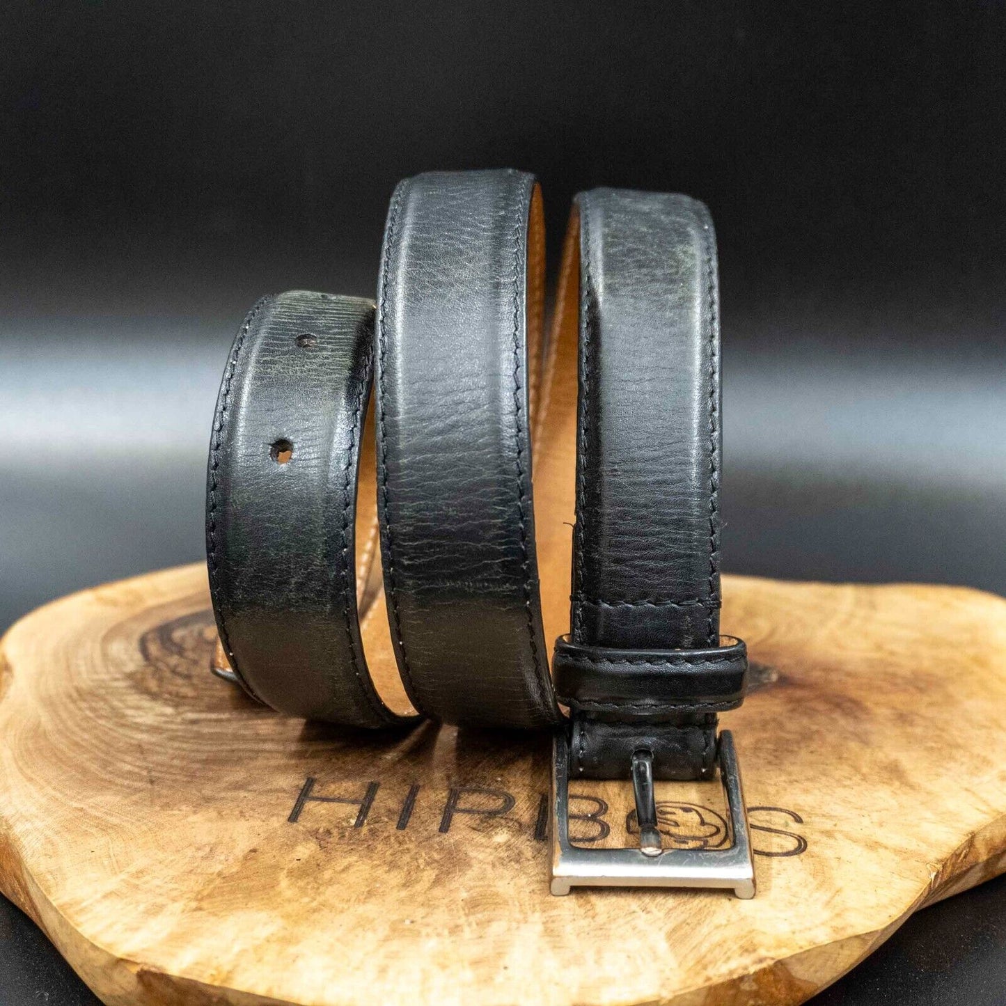 Jasper Conran Mens Belt Leather Classic Belt Black Size M