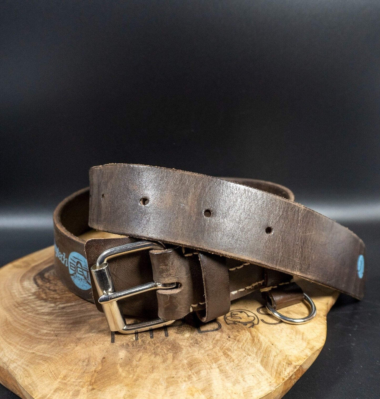 Dukes Finest Artisan Mens Belt Vintage Leather Jeans Belt Brown Size 34