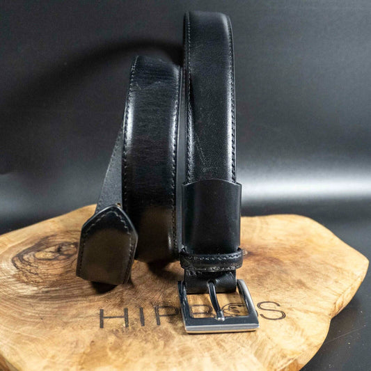 Marks and Spencer Mens Belt M&S Leather Jeans Belt Black Size 30-32