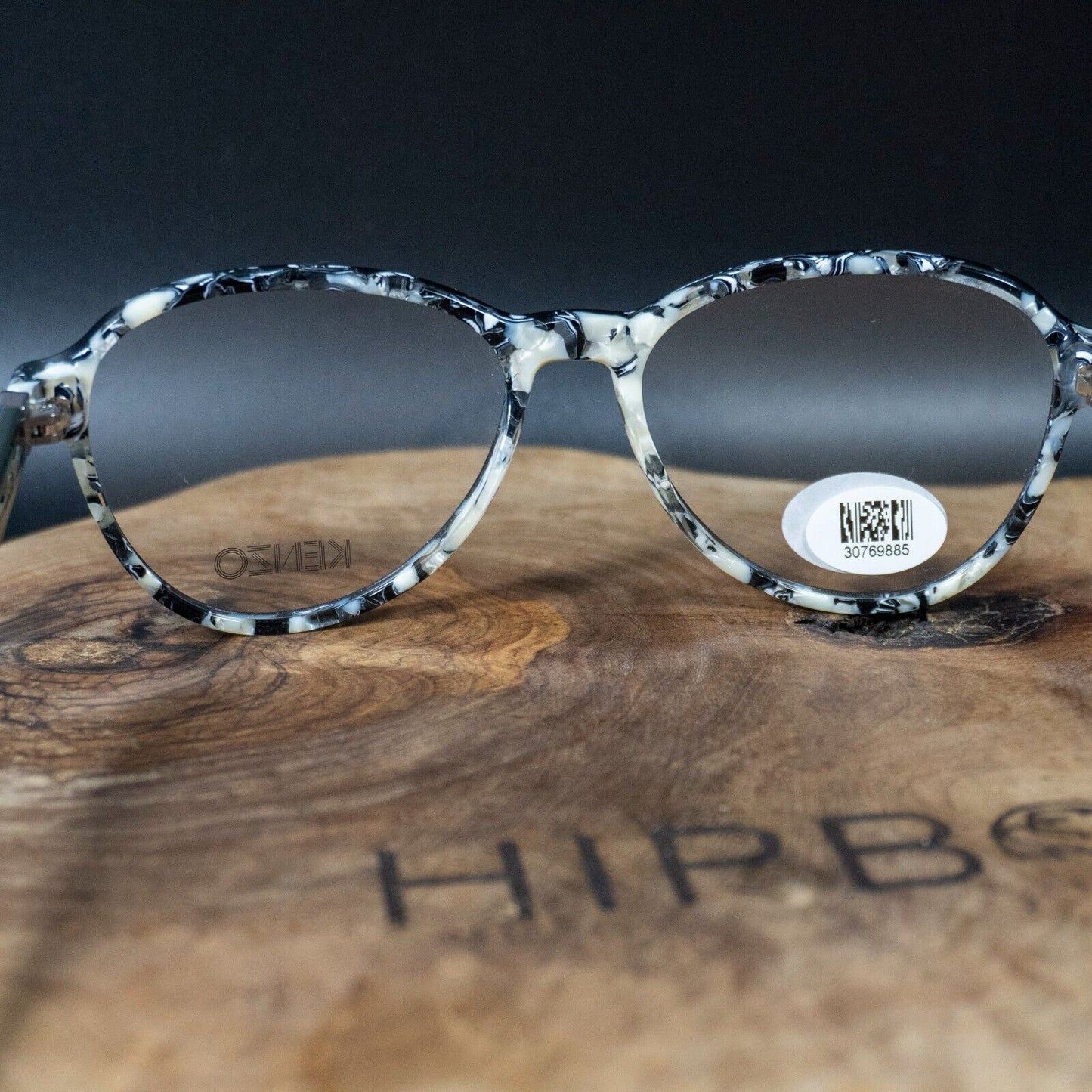 Kenzo Mens Womens Oval Glasses Eyeglasses Spectacles Frames KZ4501S Black Green