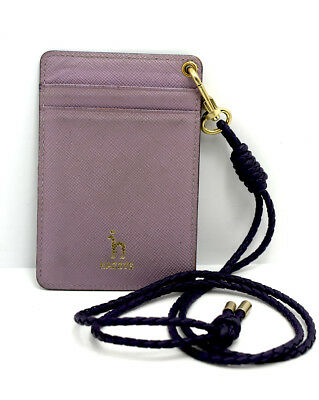 Authentic Hazzys Womens Cards Holder Wallet Two Tone with Leather Lanyard