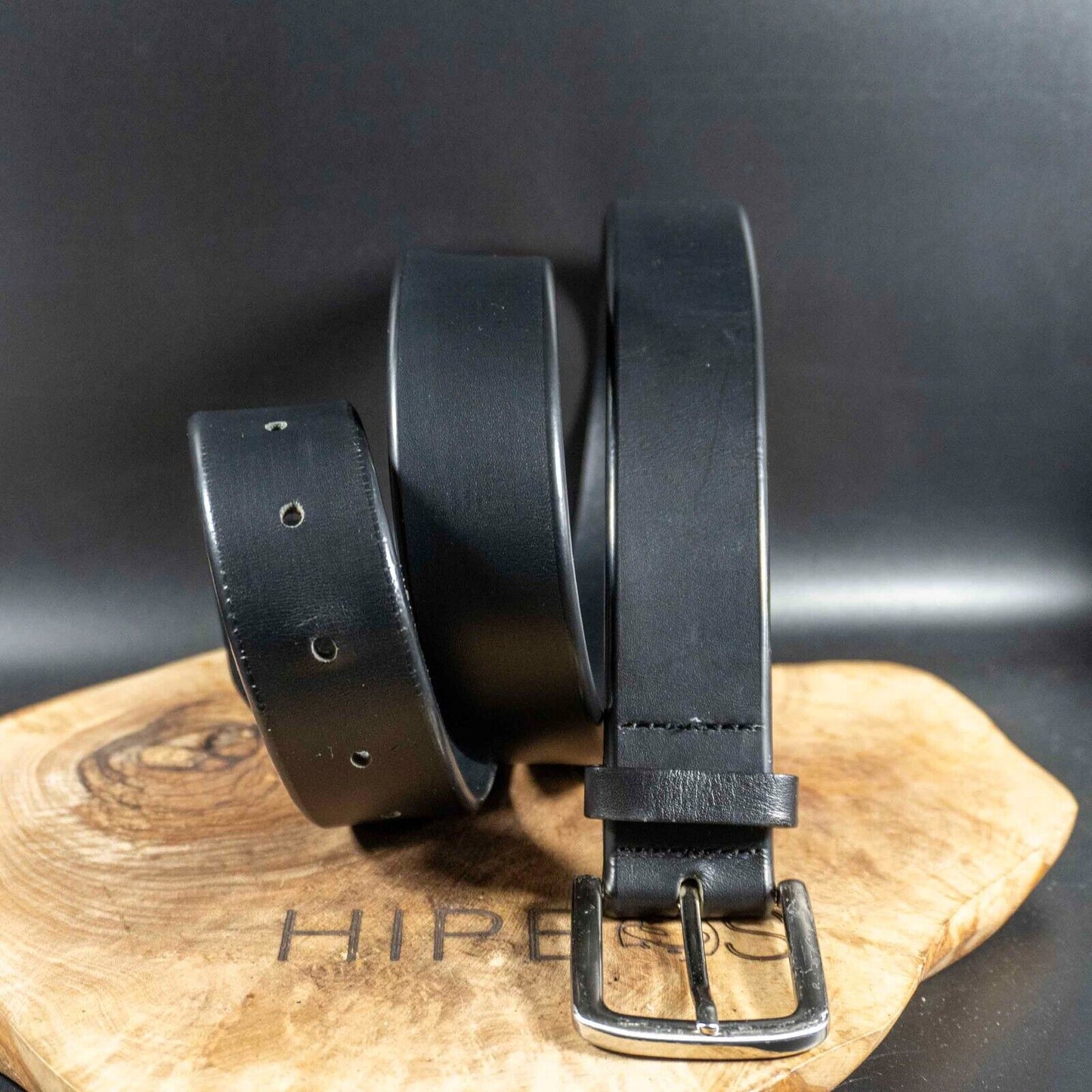 Marks and Spencer Mens Belt M&S Leather Jeans Belt Black Size 34-36