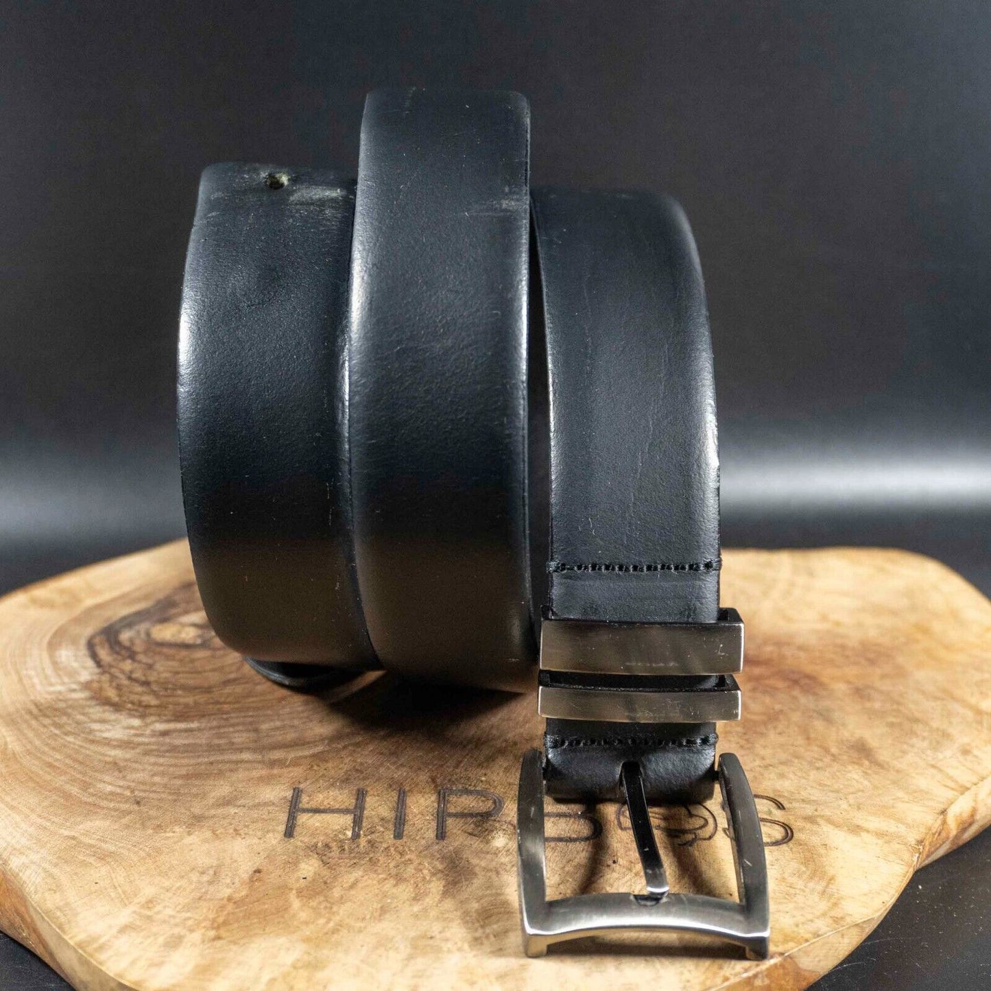 Next Mens Belt Classic Leather Jeans Belt Black Size M 32-34