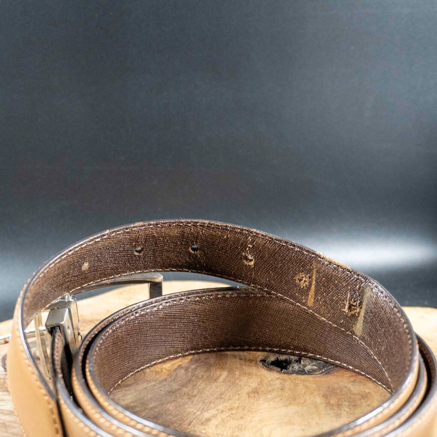 Marks and Spencer Mens Belt Reversible M&S Jeans Belt Tan Brown Size 42