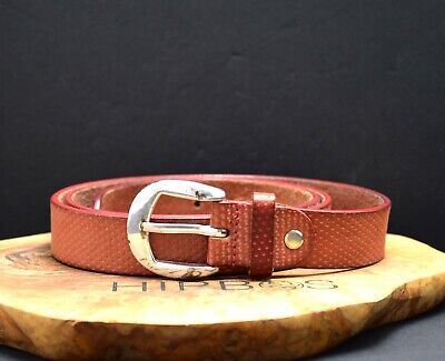 Vanzetti Vintage Womens Leather Belt Brown Size 38