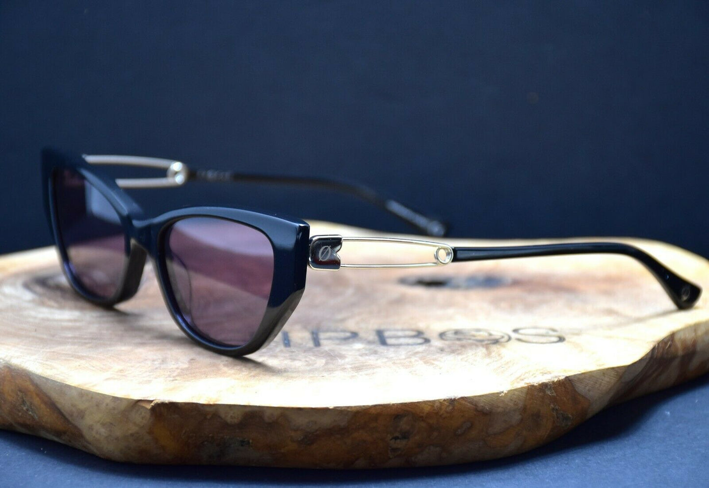 EPOKHE Wire Womens Sunglasses Handmade Acetate Sunglasses Black Frame - VintageThing