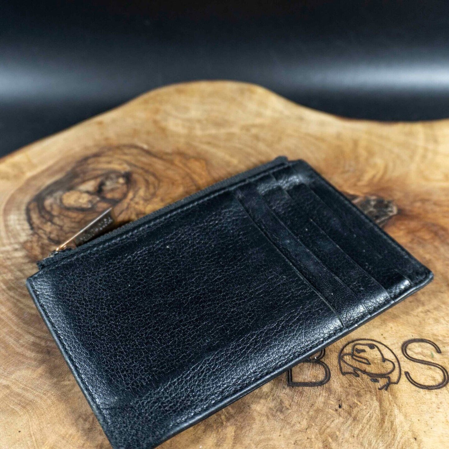 Saint and Sofia Womens Wallet Card Holder Zip Clutch Purse Wallet Black