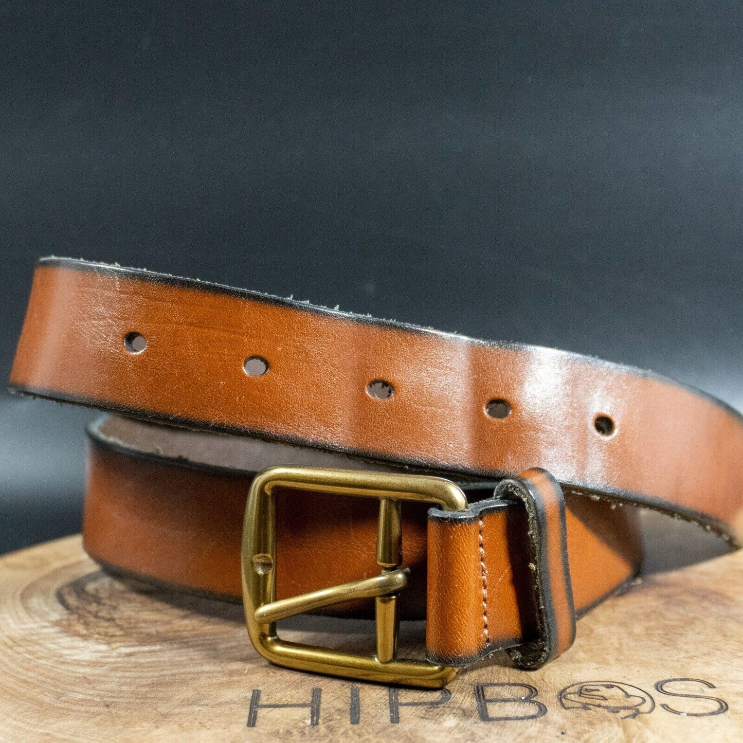 Ralph Lauren Polo Mens Belt Vintage Classic Leather Jeans Belt Brown Size 34 - VintageThing