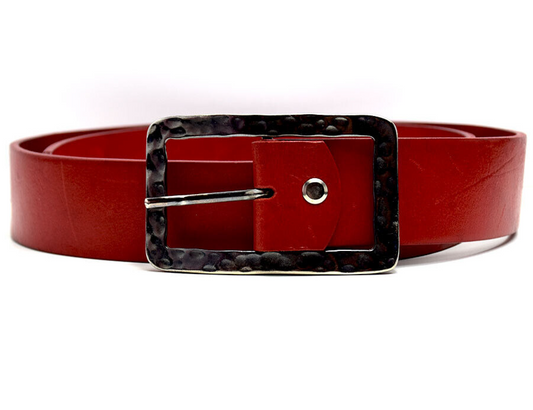 Penny Belts Womens Belt Vintage Leather Belt Red Size 32