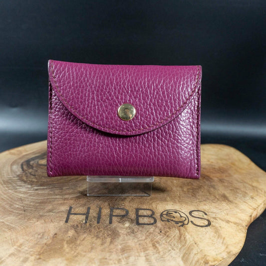 Apachy London Womens Wallet Leather Card Holder Pouch Purple